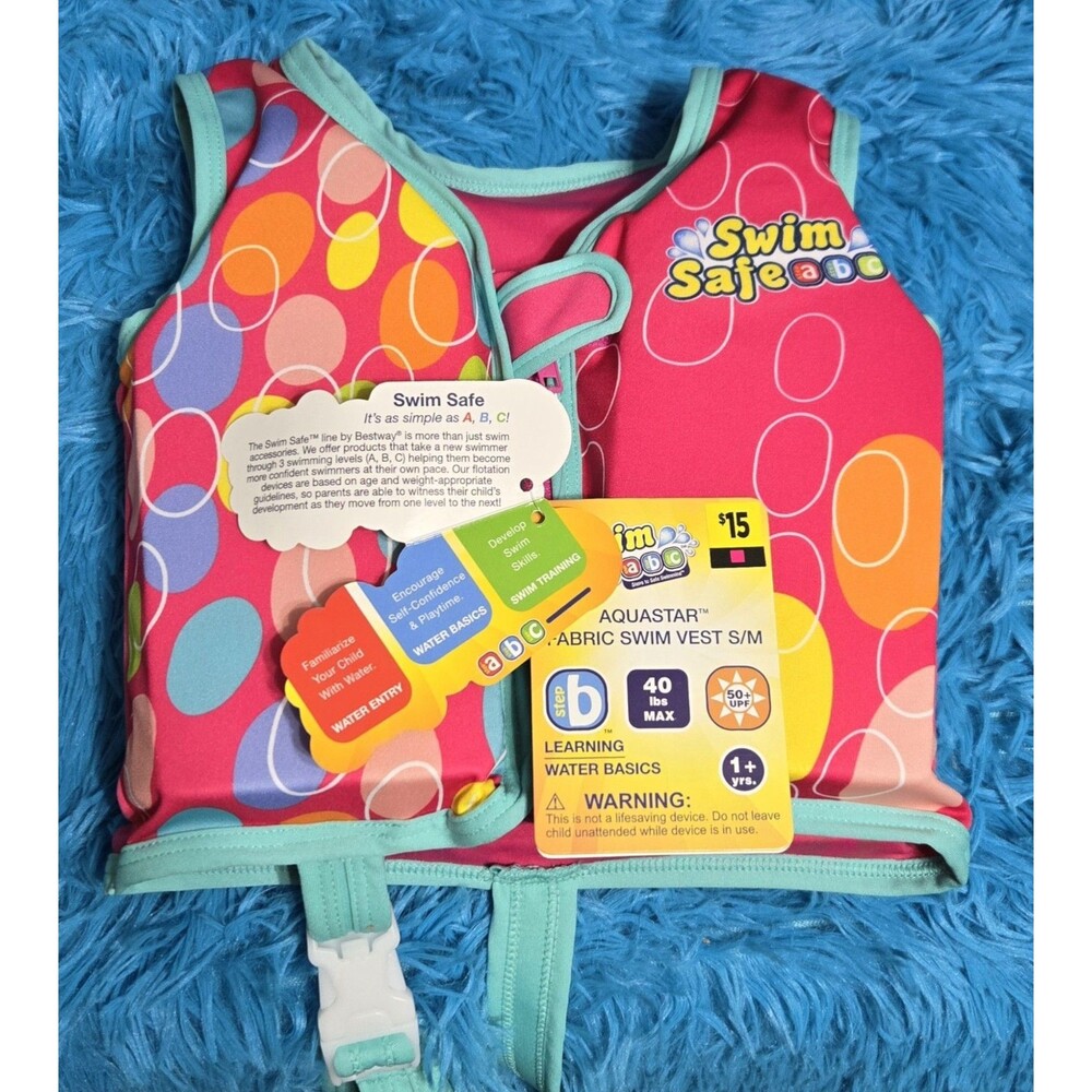 Swim Safe ABC Aquastar Fabric Swim Vest S/M